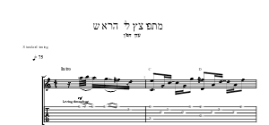 תווים עדן חסון - מתפוצץ לי הראש