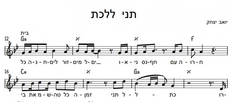 תווים יואב יצחק - תני ללכת